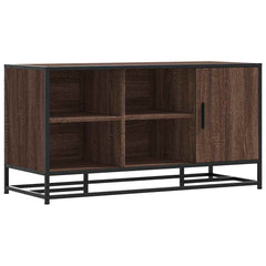 vidaXL Shoe Bench Brown Oak 100x40x53.5 cm Engineered Wood and Metal 2