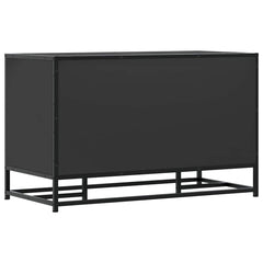 vidaXL Shoe Bench Black 84x40x53.5 cm Engineered Wood and Metal 6