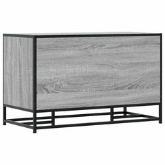 vidaXL Shoe Bench Grey Sonoma 84x40x53.5 cm Engineered Wood and Metal 6