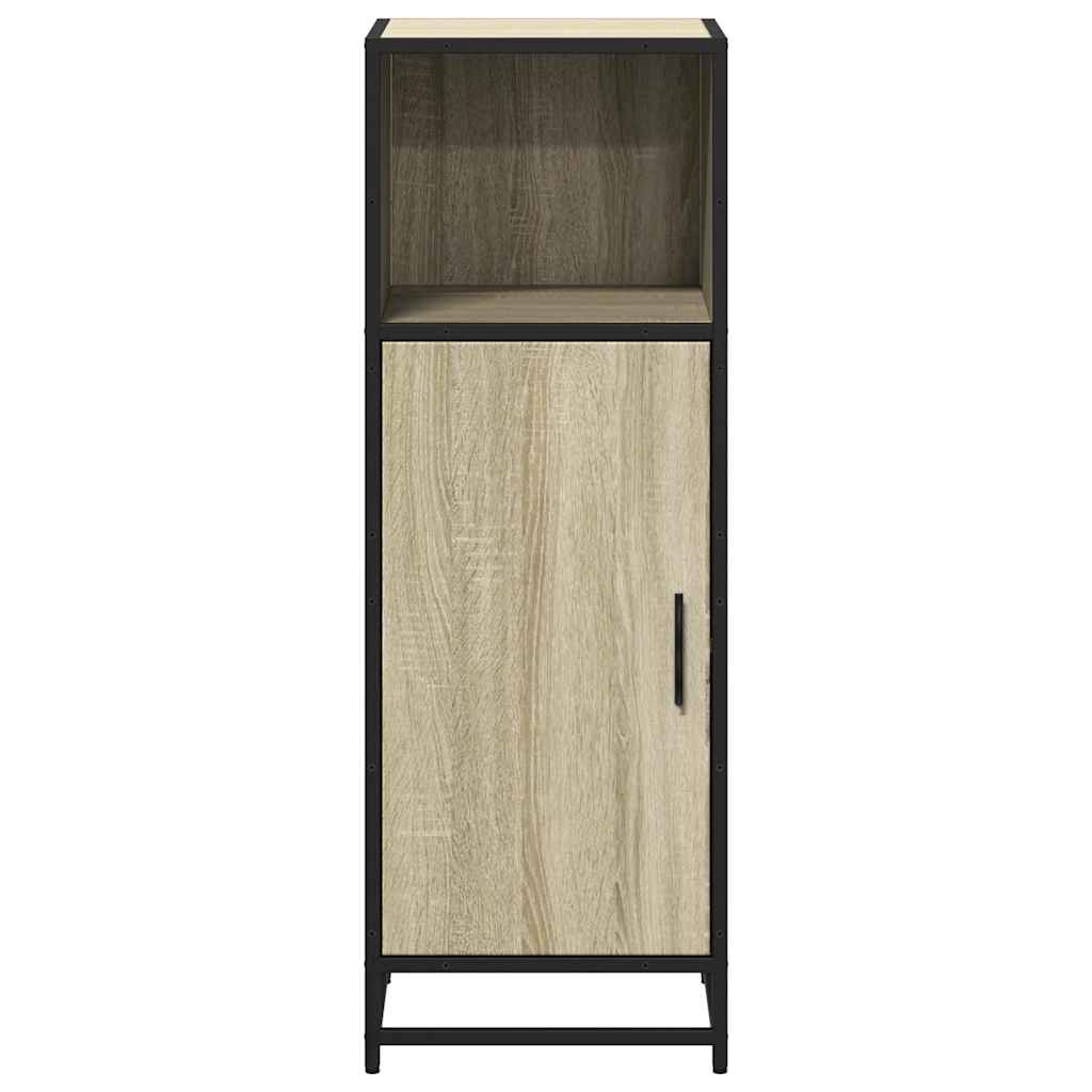 vidaXL Bathroom Cabinet Sonoma Oak 35x37.5x100 cm Engineered Wood 5