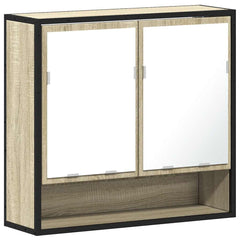 Bathroom Mirror Cabinet 65x20x60 cm Engineered Wood Sonoma oak