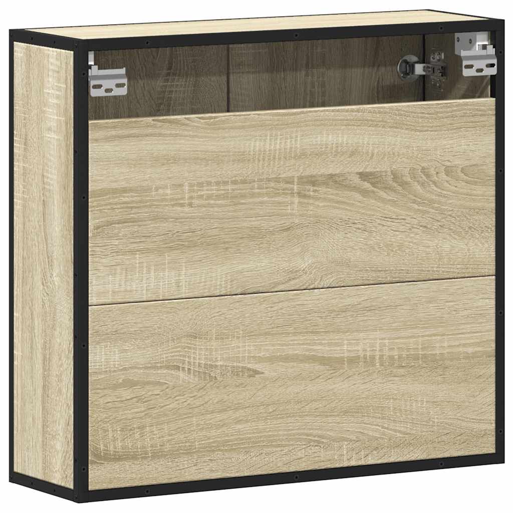 Bathroom Mirror Cabinet 65x20x60 cm Engineered Wood Sonoma oak