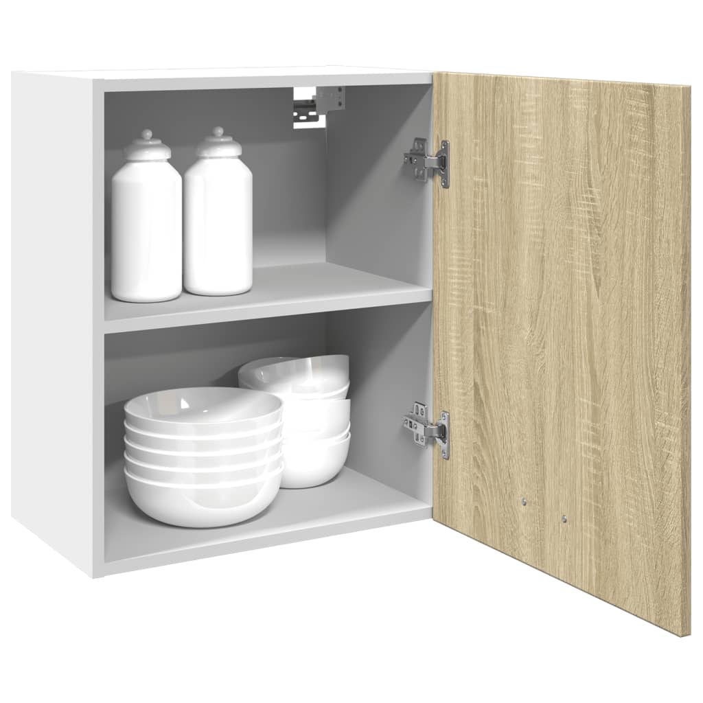 vidaXL Wall Mounted Cabinet Lyon Sonoma Oak 50x31x60 cm Engineered Wood 4