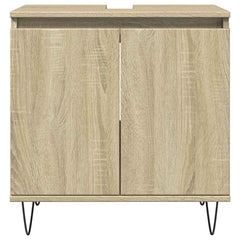 vidaXL Bathroom Cabinet Sonoma Oak 58x33x60 cm Engineered Wood 3