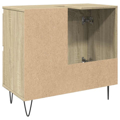 vidaXL Bathroom Cabinet Sonoma Oak 65x33x60 cm Engineered Wood 5