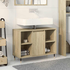 vidaXL Bathroom Cabinet Sonoma Oak 80x33x60 cm Engineered Wood 3