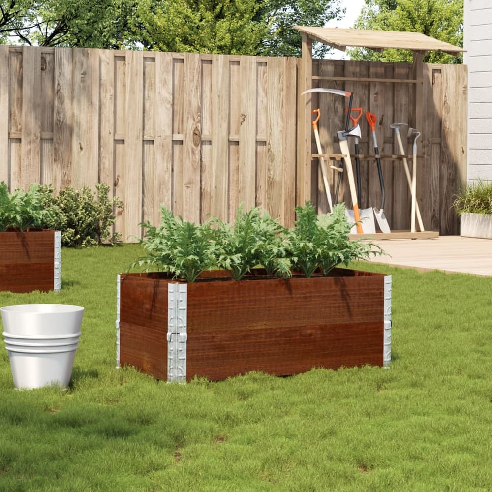 Garden Planter Brown 80x60 cm Solid Wood Pine Height 41 cm Dark Brown 100 cm 50 cm