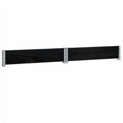 vidaXL Garden Planter Black 100x100 cm Solid Wood Pine 6