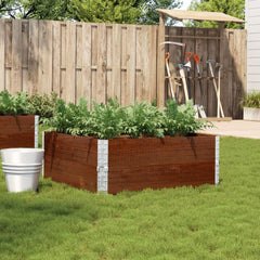 Garden Planter Brown 80x60 cm Solid Wood Pine Height 41 cm Dark Brown 100 cm 100 cm