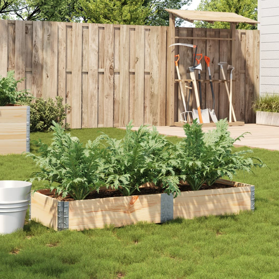 vidaXL Garden Planter 150x50 cm Solid Wood Pine 1