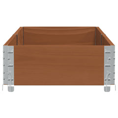vidaXL Garden Planter Brown 150x50 cm Solid Wood Pine 4