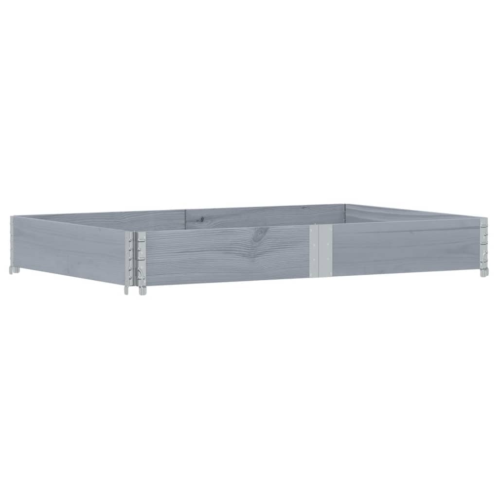 vidaXL Garden Planter Grey 150x100 cm Solid Wood Pine 2