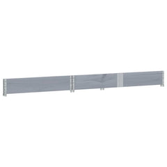 vidaXL Garden Planter Grey 150x100 cm Solid Wood Pine 4