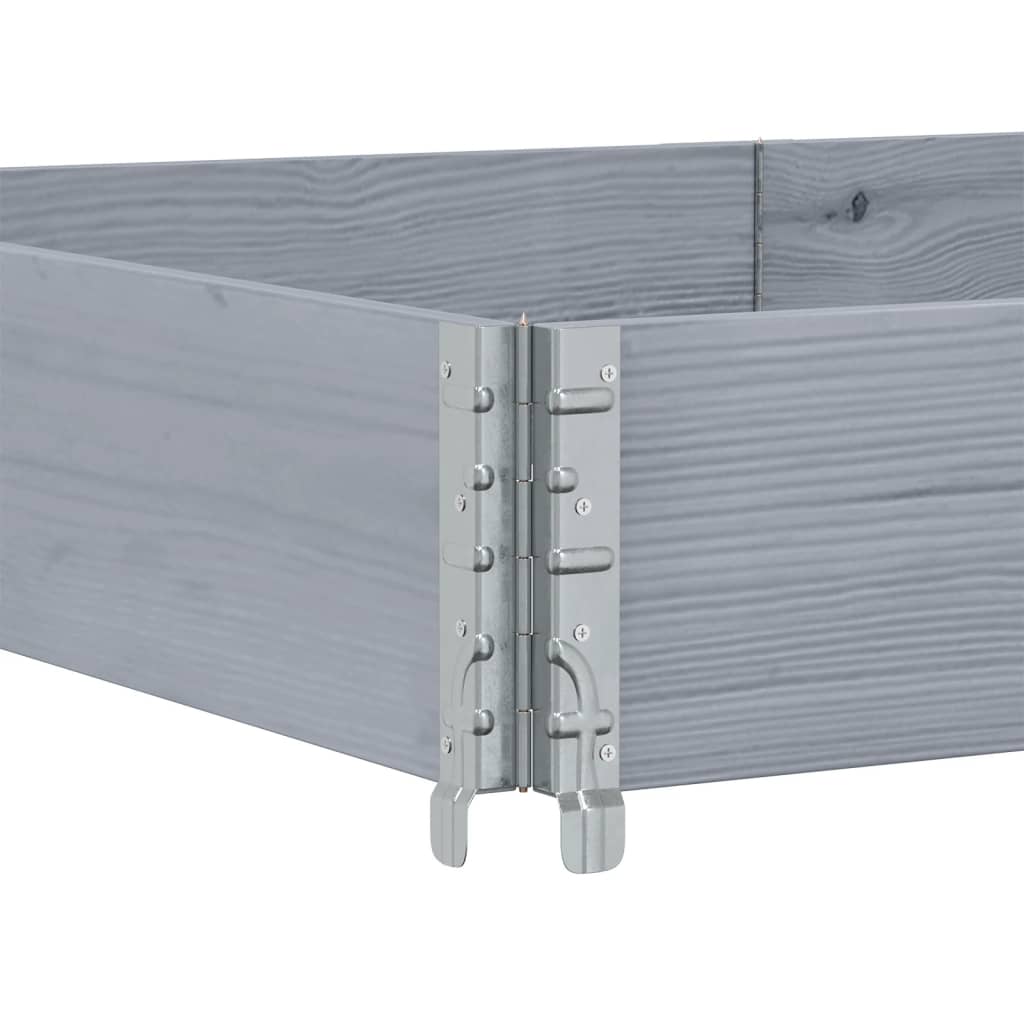 vidaXL Garden Planter Grey 150x100 cm Solid Wood Pine 5