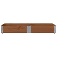 vidaXL Garden Planter Brown 150x100 cm Solid Wood Pine 3
