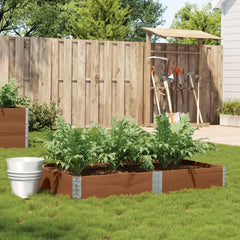 vidaXL Garden Planter Brown 150x100 cm Solid Wood Pine 1