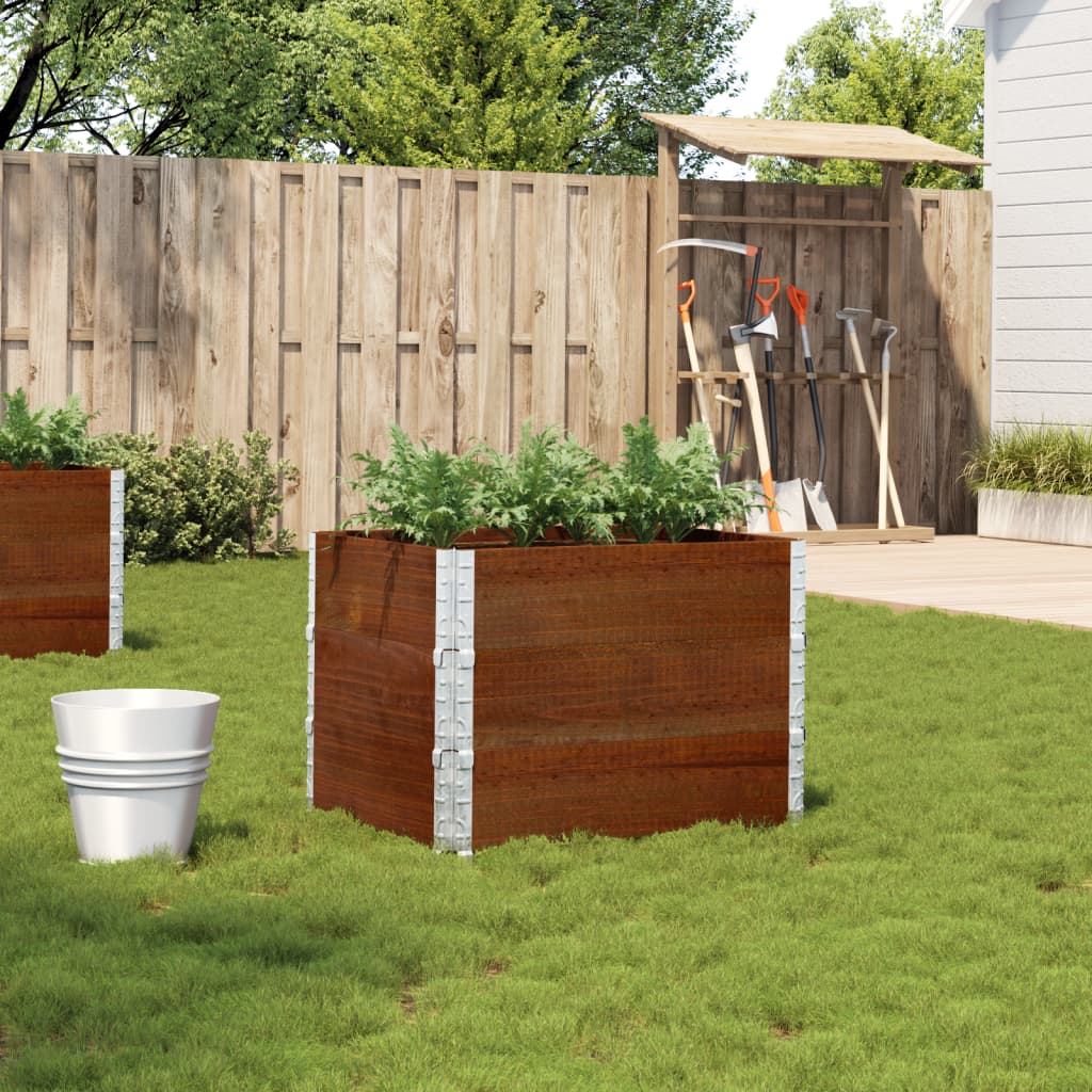 Garden Planter Brown 80x60 cm Solid Wood Pine Height 60.5 cm Dark Brown 80 cm 60 cm