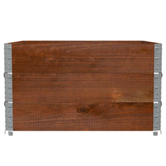 Garden Planter Brown 80x60 cm Solid Wood Pine Height 60.5 cm Dark Brown 100 cm 100 cm