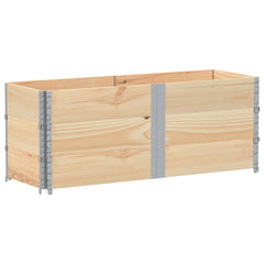Garden Planter 80x60 cm Solid Wood Pine Height 60.5 cm Natural 150 cm 50 cm