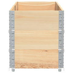 Garden Planter 80x60 cm Solid Wood Pine Height 60.5 cm Natural 150 cm 50 cm