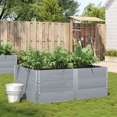Garden Planter 80x60 cm Solid Wood Pine Height 60.5 cm Grey 150 cm 100 cm
