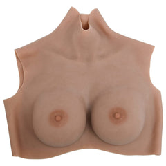 vidaXL Silicone Breastplate Tan D Cup 2