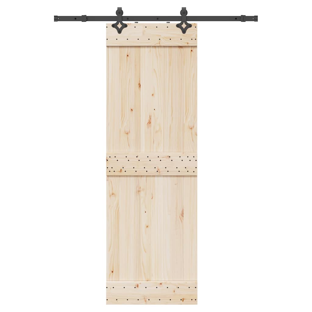 Sliding Door Hardware Kit Steel Black 152.5 cm 1