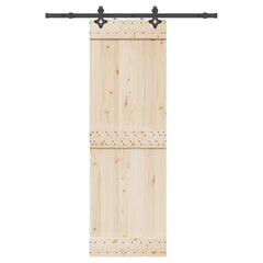 Sliding Door Hardware Kit Steel Black 152.5 cm 1