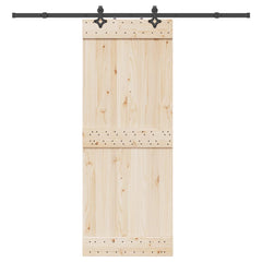 vidaXL Sliding Door Hardware Kit 213,5 cm Steel Black 1
