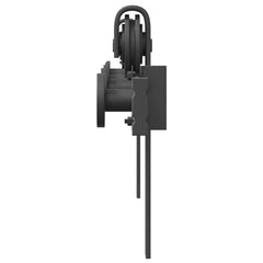 vidaXL Sliding Door Hardware Kit 183 cm Steel Black 6