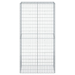 Gabion Basket with Cover Galvanised Iron Depth 50 cm Height 200 cm 100 cm