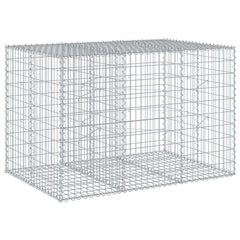 Gabion Basket with Cover Galvanised Iron Depth 100 cm Height 100 cm 150 cm