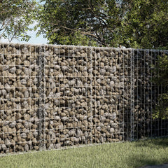 Gabion Basket with Cover Galvanised Iron Depth 100 cm Height 100 cm 150 cm