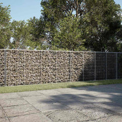 Gabion Basket with Cover Galvanised Iron Depth 100 cm Height 100 cm 650 cm