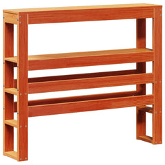 vidaXL Headboard with Shelves Wax Brown 75 cm Solid Wood Pine 2
