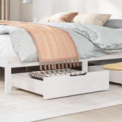 vidaXL Under-Bed Drawers 2 pcs White 75x55x17 cm Solid Wood Pine 2