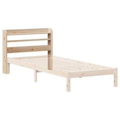 vidaXL Headboard with Shelves 90 cm Solid Wood Pine 6