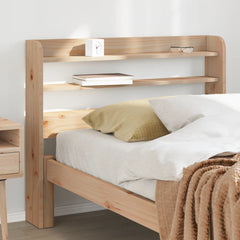 vidaXL Headboard with Shelves 90 cm Solid Wood Pine 1