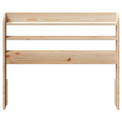 Headboard Shelves Solid Wood Pine Natural