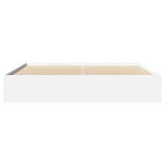 Bed Frame without Mattress 180x200cm Engineered Wood White