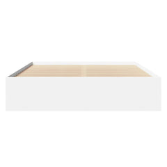 Bed Frame without Mattress 150x200 cm Engineered Wood White