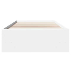 Bed Frame without Mattress 90x190 cm Engineered Wood White