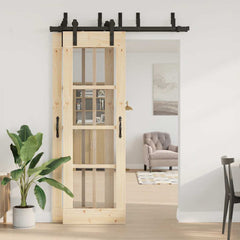 Sliding Door Hardware Kit Steel Black 152.5 cm 4
