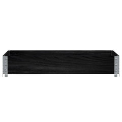 vidaXL Pallet Collar Black 120x80 cm Solid Wood Pine 3
