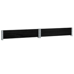 vidaXL Pallet Collar Black 100x100 cm Solid Wood Pine 6