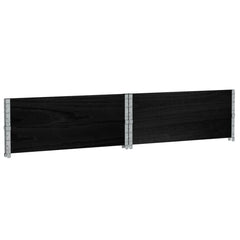 vidaXL Pallet Collars 2 pcs Black 100x100 cm Solid Wood Pine 6