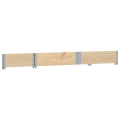 vidaXL Pallet Collar 150x50 cm Solid Wood Pine 4