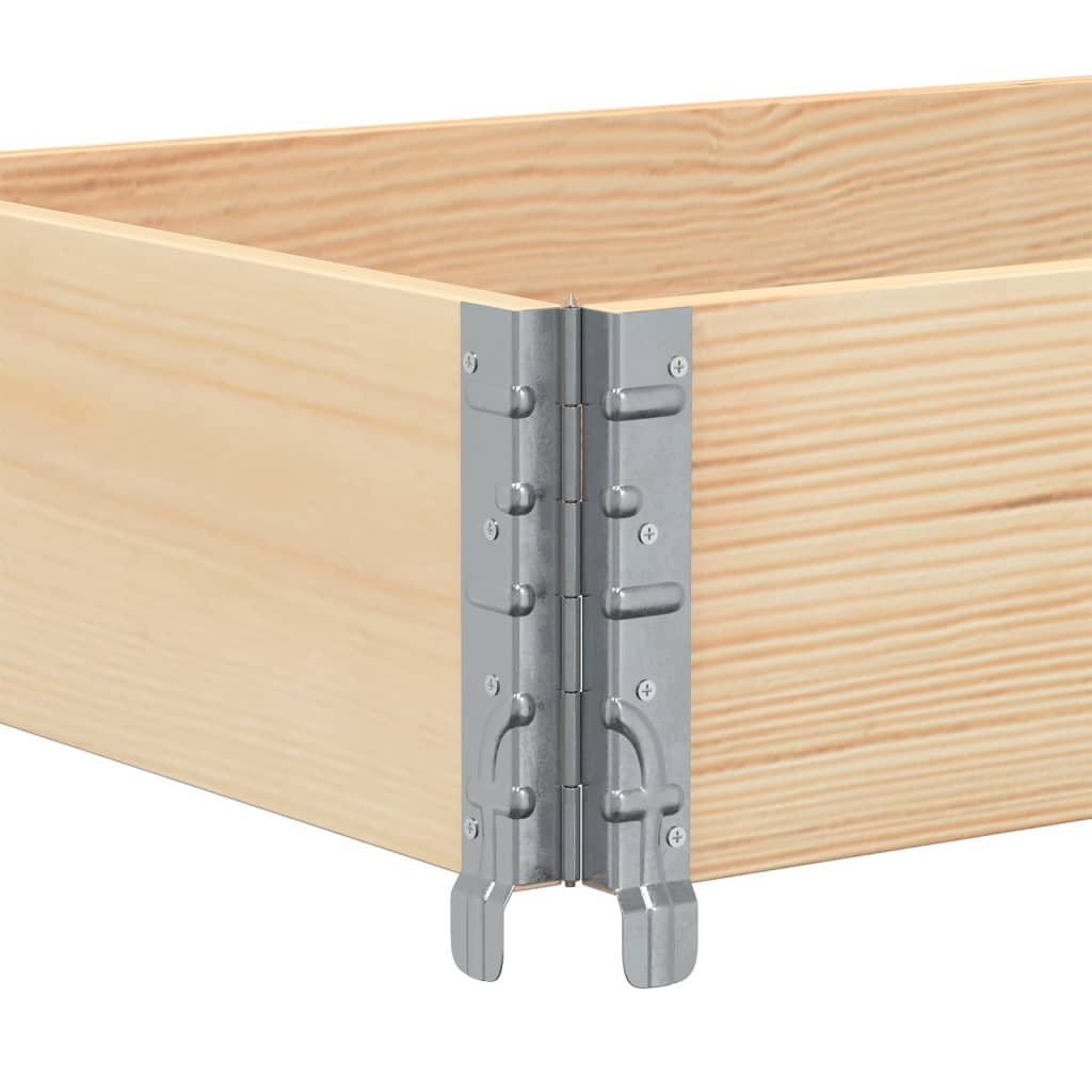vidaXL Pallet Collar 150x50 cm Solid Wood Pine 5