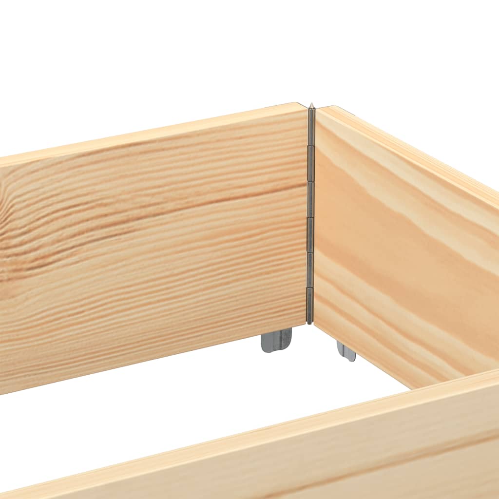 vidaXL Pallet Collar 150x50 cm Solid Wood Pine 6