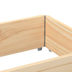 vidaXL Pallet Collar 150x50 cm Solid Wood Pine 6